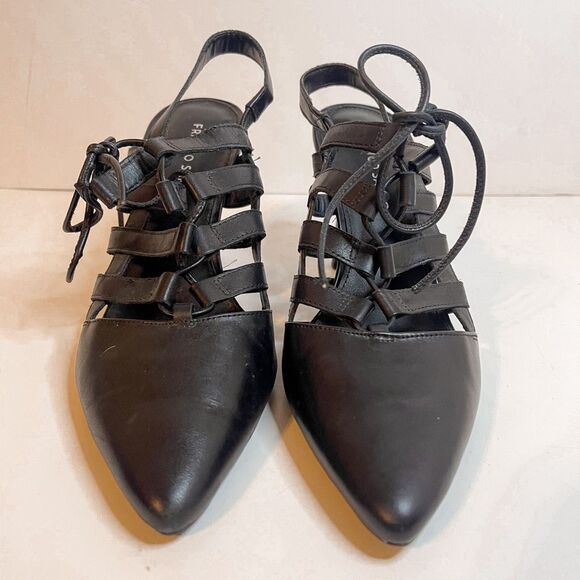 Franco Sarto Avalon Lace Up Pointed Toe Pumps Size 9.5 - Picture 2 of 9